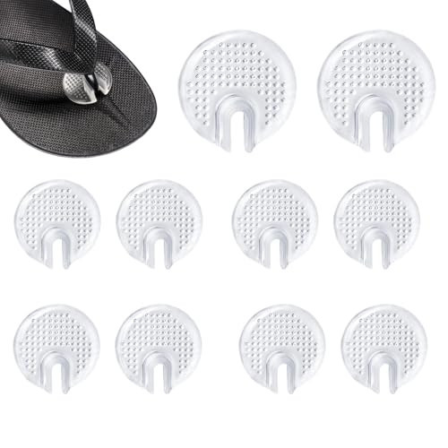 5 Pairs Transprent Silicone Gel Sandal Thong Protectors Toe Guards Cushions Flip-Flop Non-Slip Toe Separator Foot Pads (Style B) | Amazon (US)