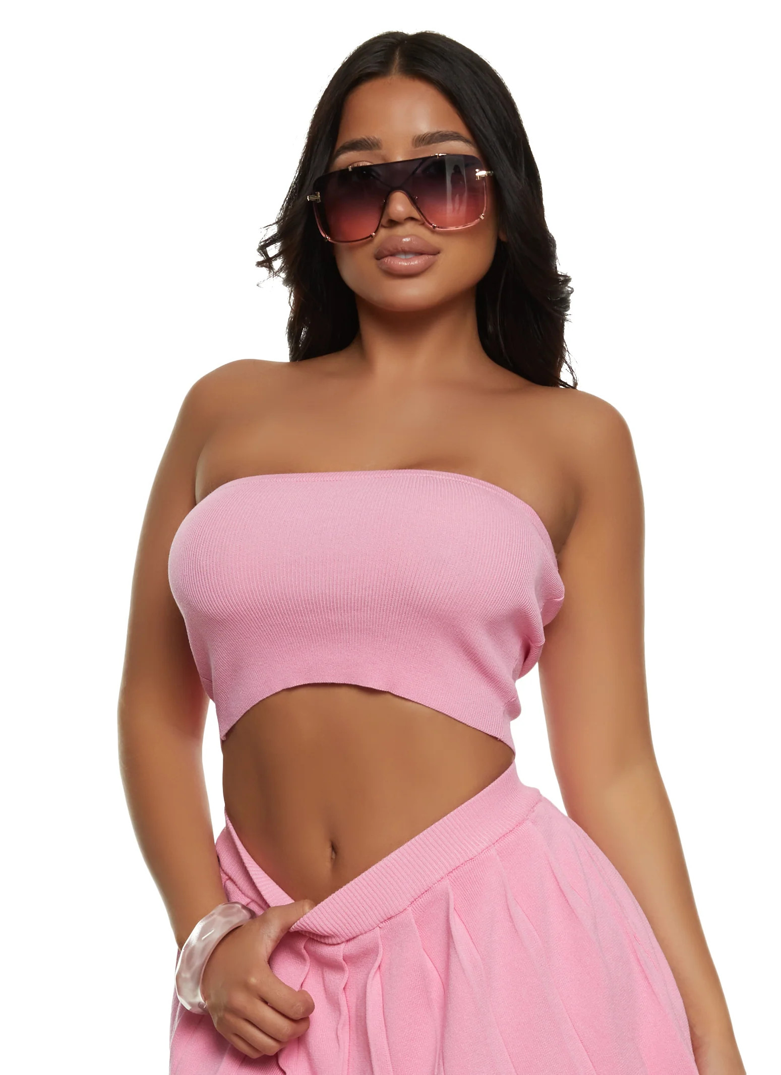 Daisy Solid Tube Top | Rainbow Shops