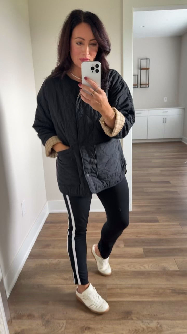 Weekly Target Tuesday finds! 🎯 @Target I had to have this jacket - lightweight quilted rain jacket. Love the length, size medium. Paired with the $20 track leggings

#LTKootd #LTKSeasonal #LTKdayinmylife