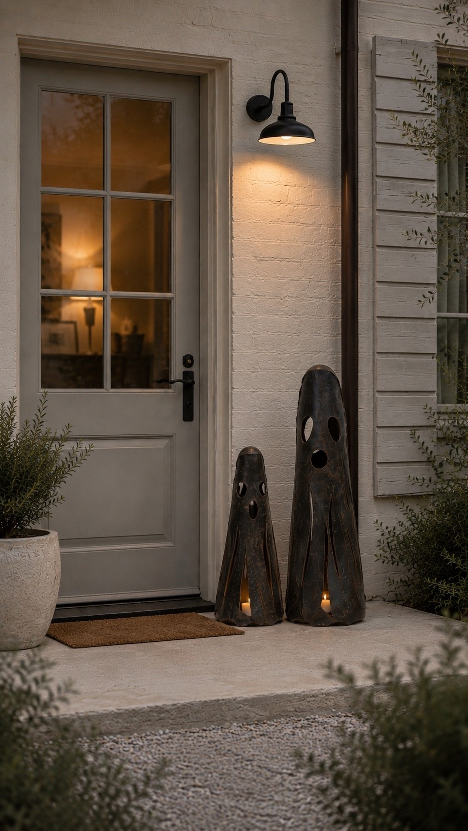 Oh my gosh, these statement luminary iron metal ghosts are absolutely adorable. These would look so great next to your front door for fallen Halloween. I love that they also light up.

#LTKSaleAlert #LTKHome