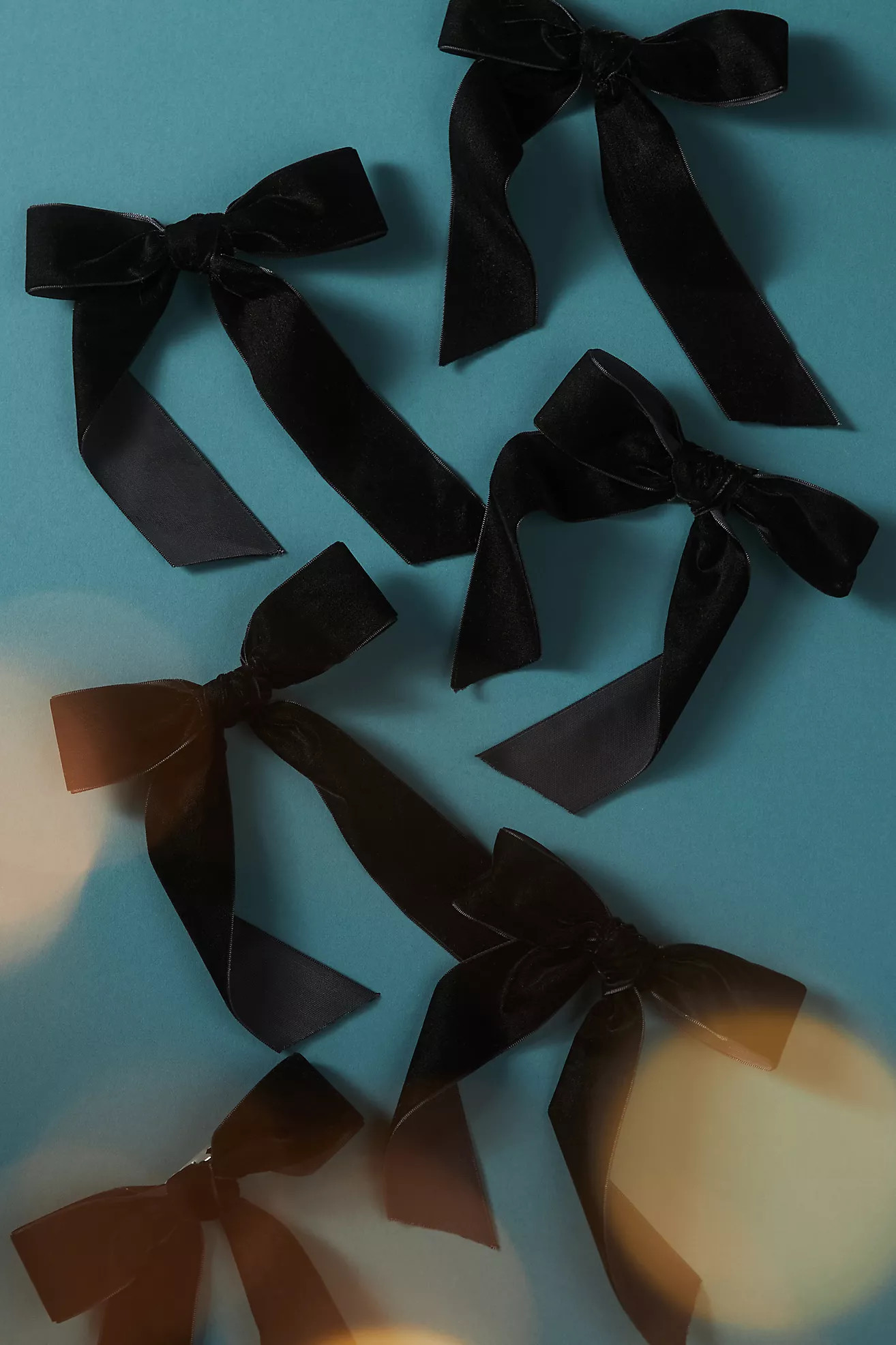 Velvet Bow Clip-On Ornaments, Set of 6 | Anthropologie (US)