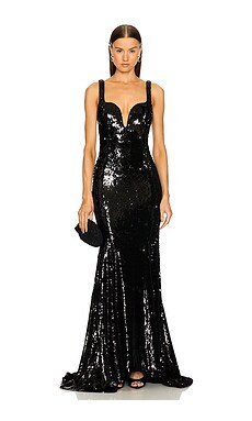 Michael Costello x REVOLVE Loren Gown in Black from Revolve.com | Revolve Clothing (Global)