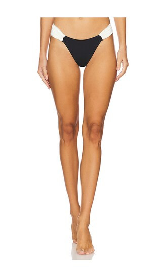 Dolce Bikini Bottom in Black & Cream | Revolve Clothing (Global)