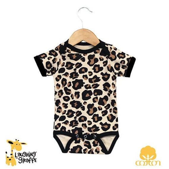 Baby Blank Short Sleeves Onesie - LEOPARD PRINT-  100% Cotton - Personalize-Custom-Sublimation-Em... | Etsy (US)
