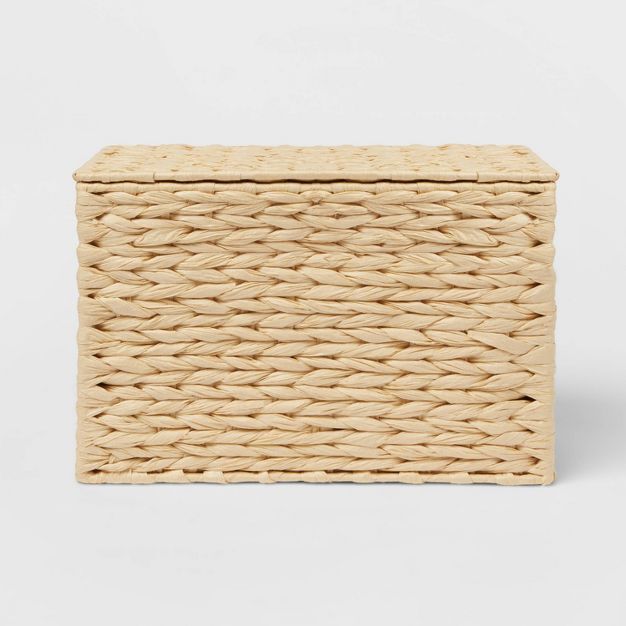 Woven Basket with Lid Beige - Threshold&#8482; | Target