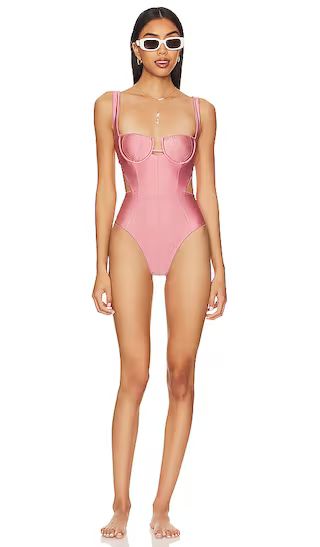 Aura One Piece in Dusk Rose | Revolve Clothing (Global)