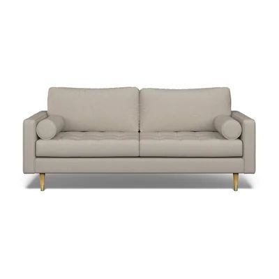 Coco Soft Brushed 3 Seater Sofa with Natural Wood Legs | La Redoute (UK)