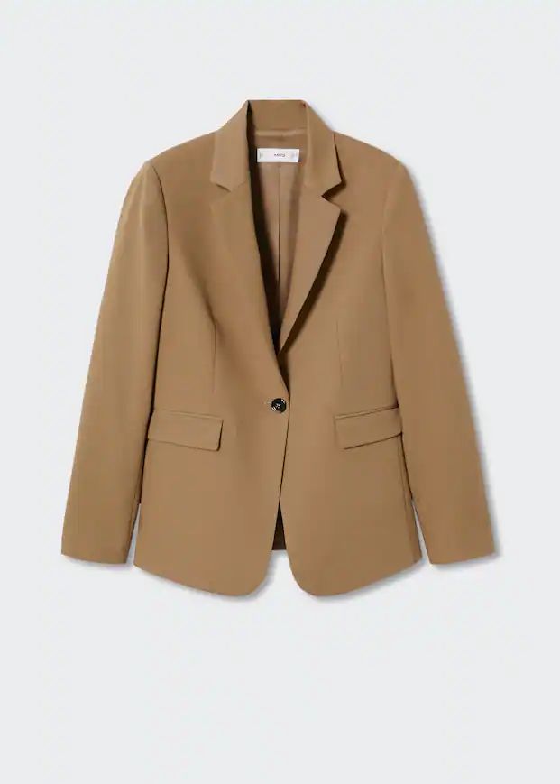 Fitted suit blazer -  Women | Mango USA | MANGO (US)