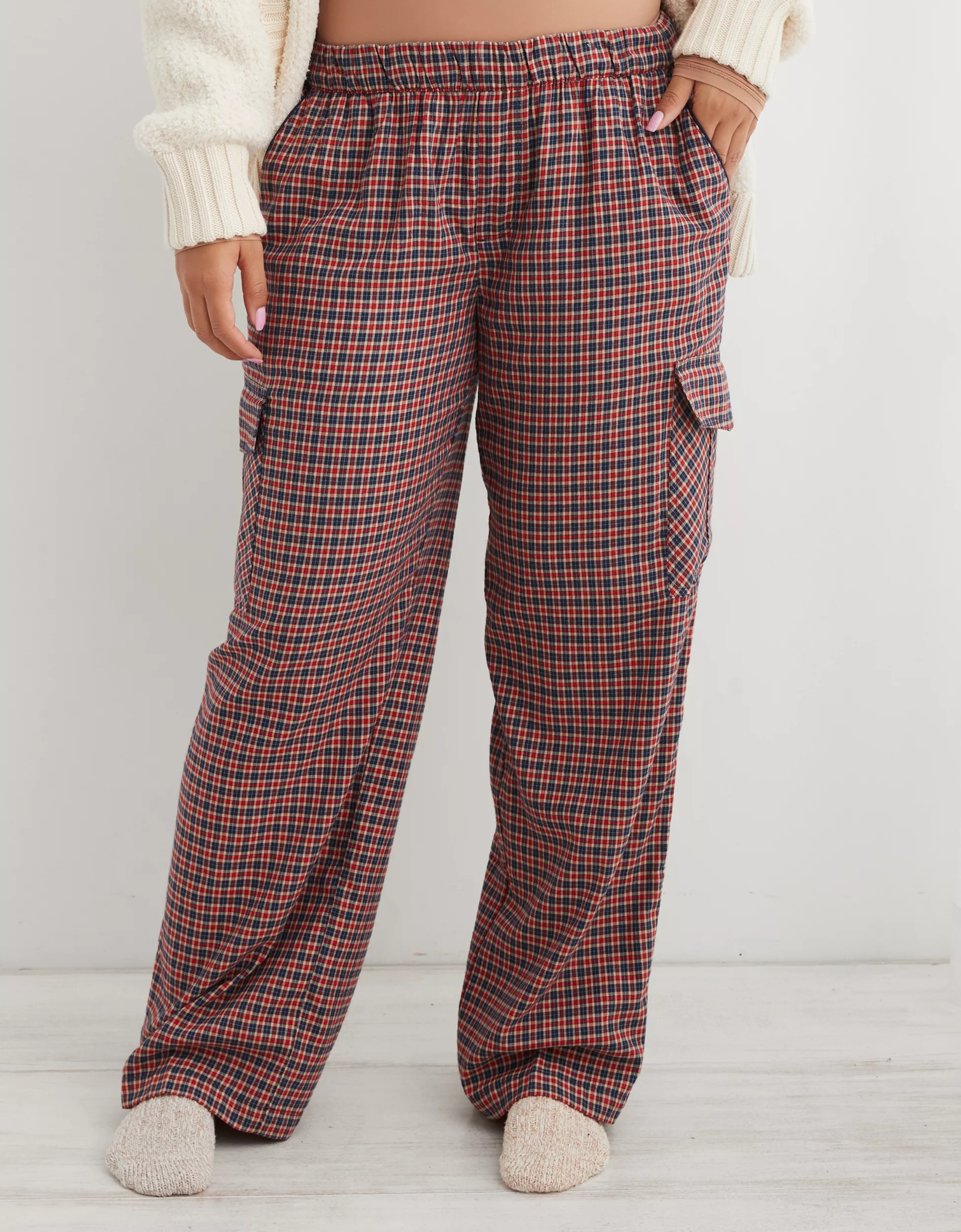 Aerie Flannel Cargo Skater Pajama Pant | Aerie