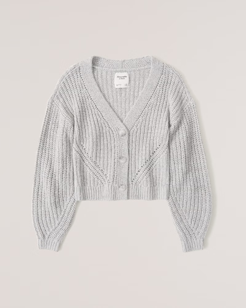 Women's Drop Shoulder Gauzy Cardigan | Women's Up to 40% Off Select Styles | Abercrombie.com | Abercrombie & Fitch (US)