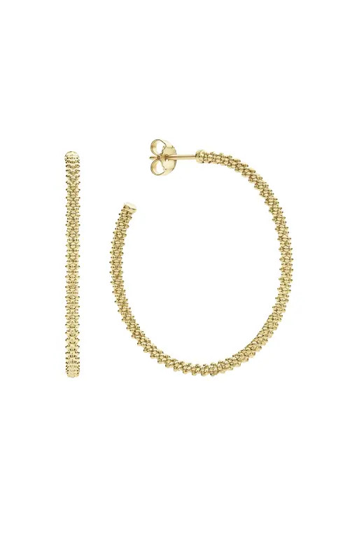 LAGOS Caviar Hoop Earrings in Gold at Nordstrom | Nordstrom