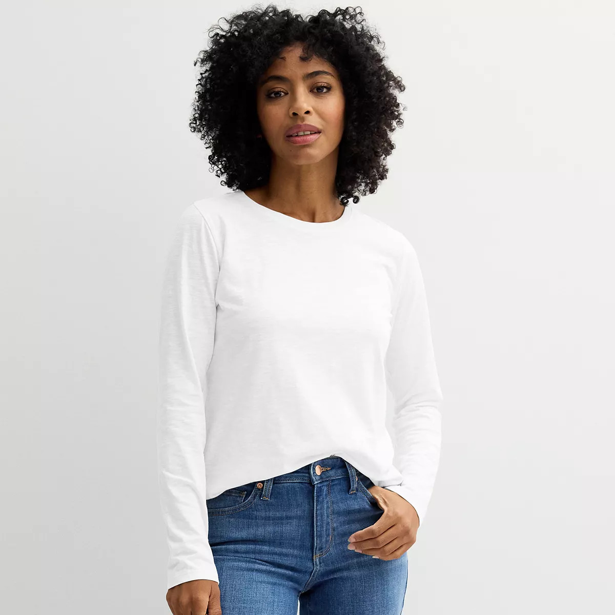 Women's Sonoma Goods For Life® Everyday Long Sleeve Crewneck Tee | Kohl's