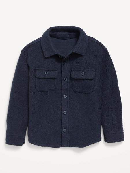 Cozy-Knit Buttoned Pocket Shirt for Toddler Boys | Old Navy (US)