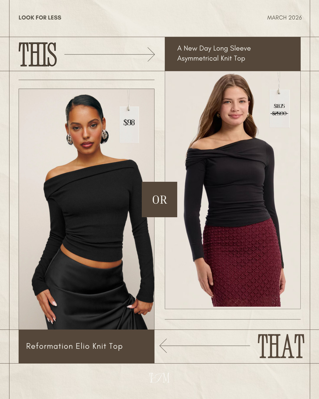 If you’ve been eyeing the Reformation Elio knit top but not the $98 price tag… this is your sign. Target’s A New Day asymmetrical long sleeve is such a good look for less!
date night outfits, vacation outfits beach, easter basket stuffers, spring outfits, work outfits, rodeo outfit inspo, easter dress women, spring dresses, resort wear 2026, country concert outfits, target style, target fashion finds, affordable basics, elevated essentials, look for less 

 #LTKootd #LTKWorkwear