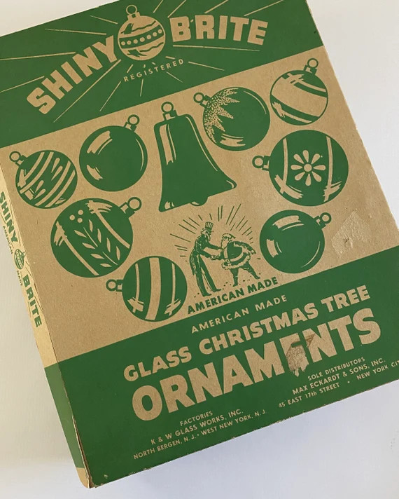 Vintage Shiny Brite Fuchsia Color Christmas Ornaments In | Etsy | Etsy (US)