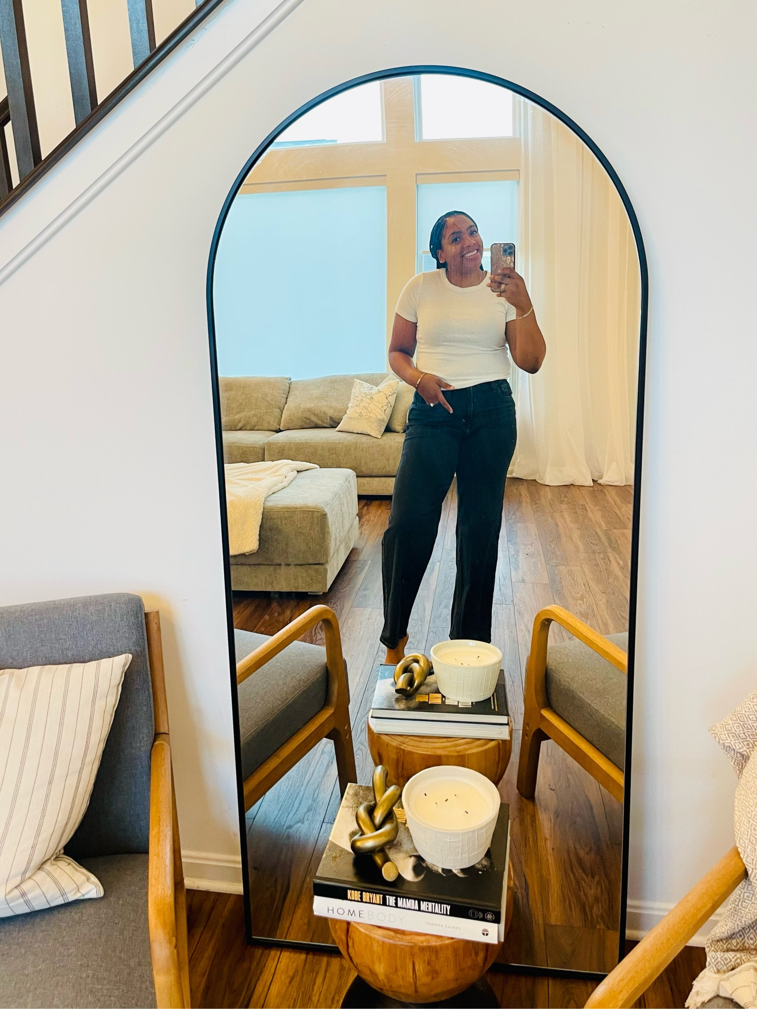 $36 target jeans very good Abercrombie look for less!  Wearing a size 8, TTS. Comes in different washes! 

#LTKMidsize #LTKStyleTip #LTKWorkwear