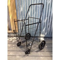 Market Shopping Cart Metal Wheeled Folding | Etsy (US)