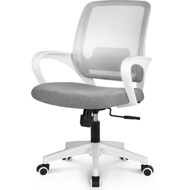 Hygge Modern Ergonomic Mid Back Adjustable Mesh Home Office Computer Desk Chair, Gray - Walmart.c... | Walmart (US)