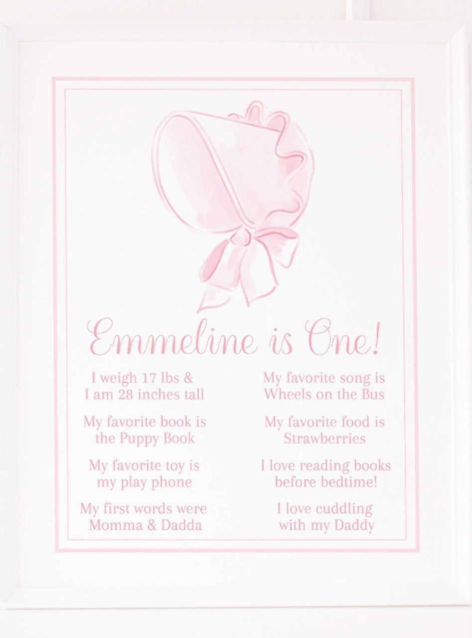 Somehow I don’t have a picture of ours.. but we LOVED this sign! 

#LTKkids #LTKbaby #LTKfamily