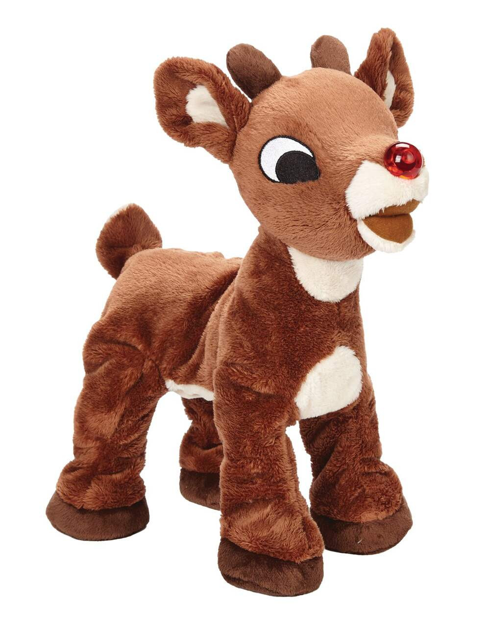 Rudolph the Red-Nosed Reindeer Animated Dancing Musical Christmas Plush, Brown, 14-in#151-1664-4 | Canadian Tire