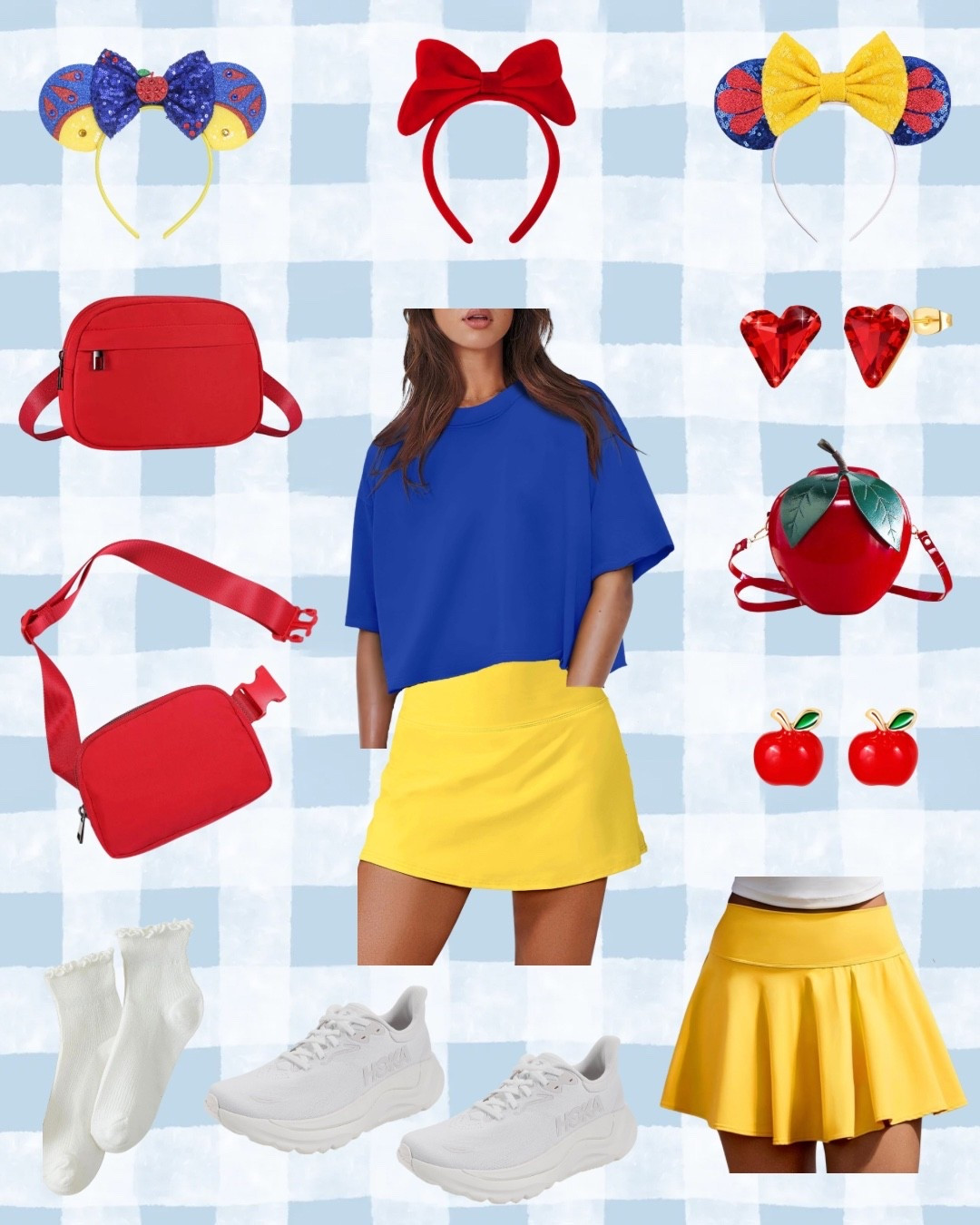 Snow White Inspired Outfit ✨

This would be perfect for a trip to Disney! You could easily rework this look in other colors to represent a different character of your choice! 

Keywords: Disney, Disneyland, Disney World, Snow White, Princess, movies, cosplay, dress up, themed outfit, adult, costume, leisure, score, crop T-shirt, accessories, apple, Minnie ears, Disney adult #disney #disneyworld #theme #dressup #disneyland, princess #disneyadult

#LTKMidsize #LTKActive #LTKmomlife