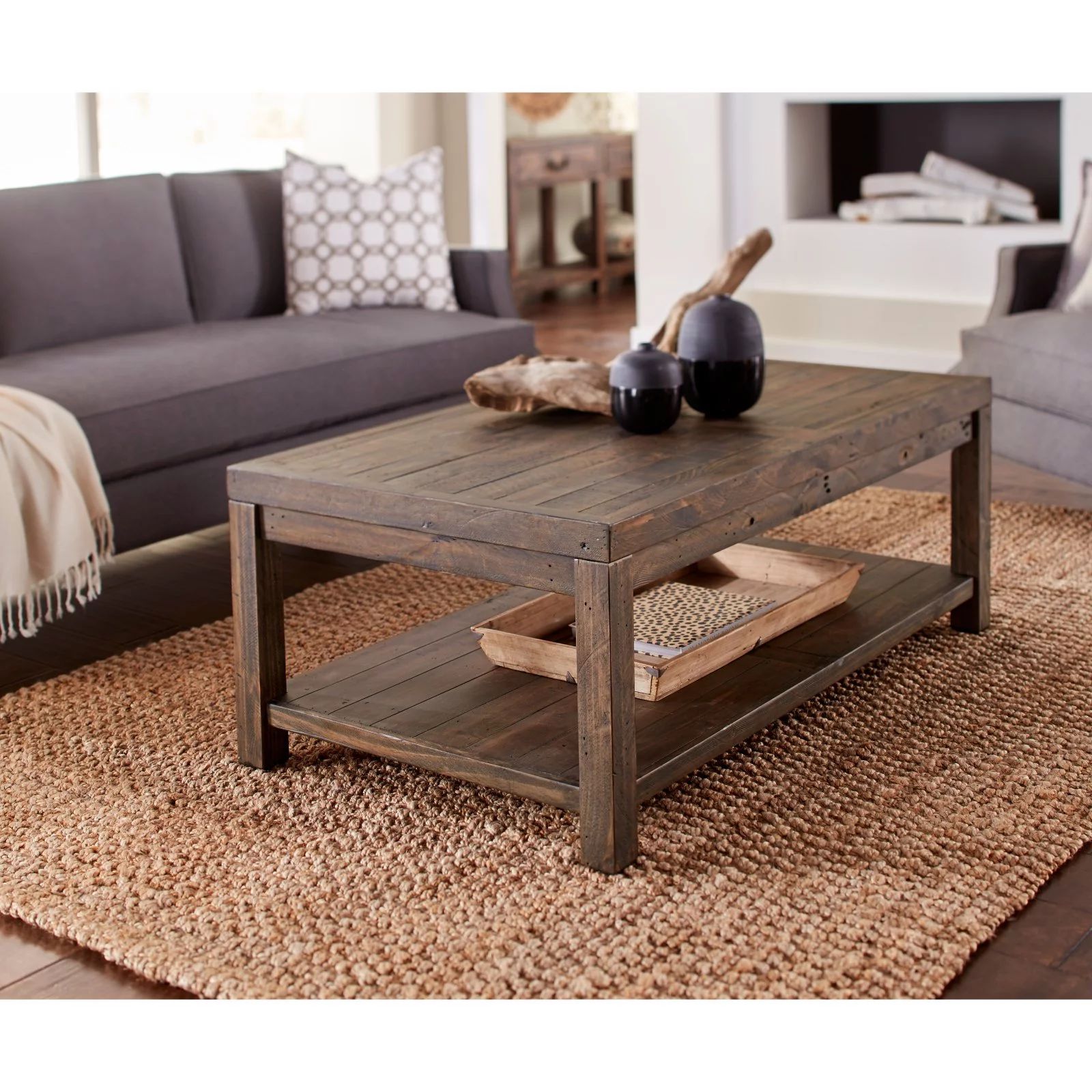 Modus Craster Reclaimed Wood Rectangular Coffee Table | Walmart (US)