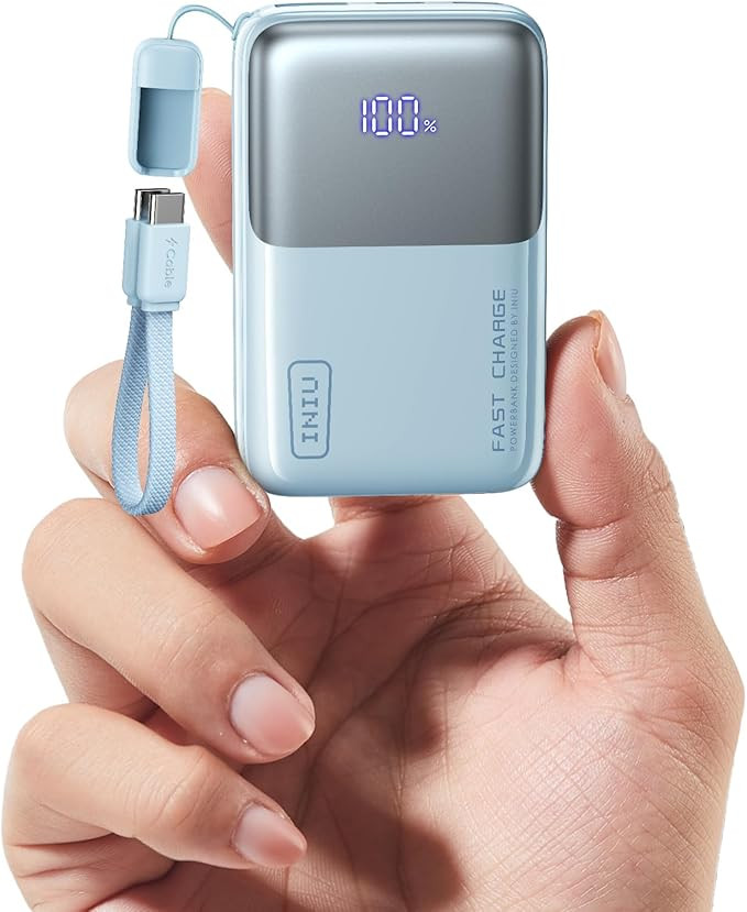 INIU Portable Charger, Ultra Mini 10000mAh 45W Fast Charging Power Bank, USB C Battery Pack with ... | Amazon (US)