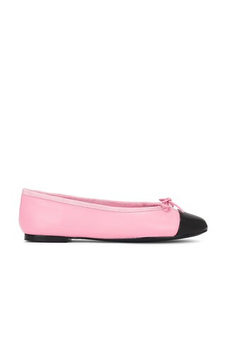 RAYE Natalia Ballet Flat in Pink & Black from Revolve.com | Revolve Clothing (Global)