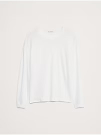 Linen Long-Sleeve Dolman T-Shirt | Banana Republic (US)