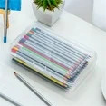 School Supplies 3 Pack Large Capacity Hard Pencil Case, Plastic Crayon Pencil Boxes Bulk with Sna... | Walmart (US)