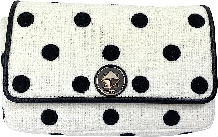 Kate Spade New York Natalia Polka Dot Embroidered Cream Multi Crossbody | Amazon (US)