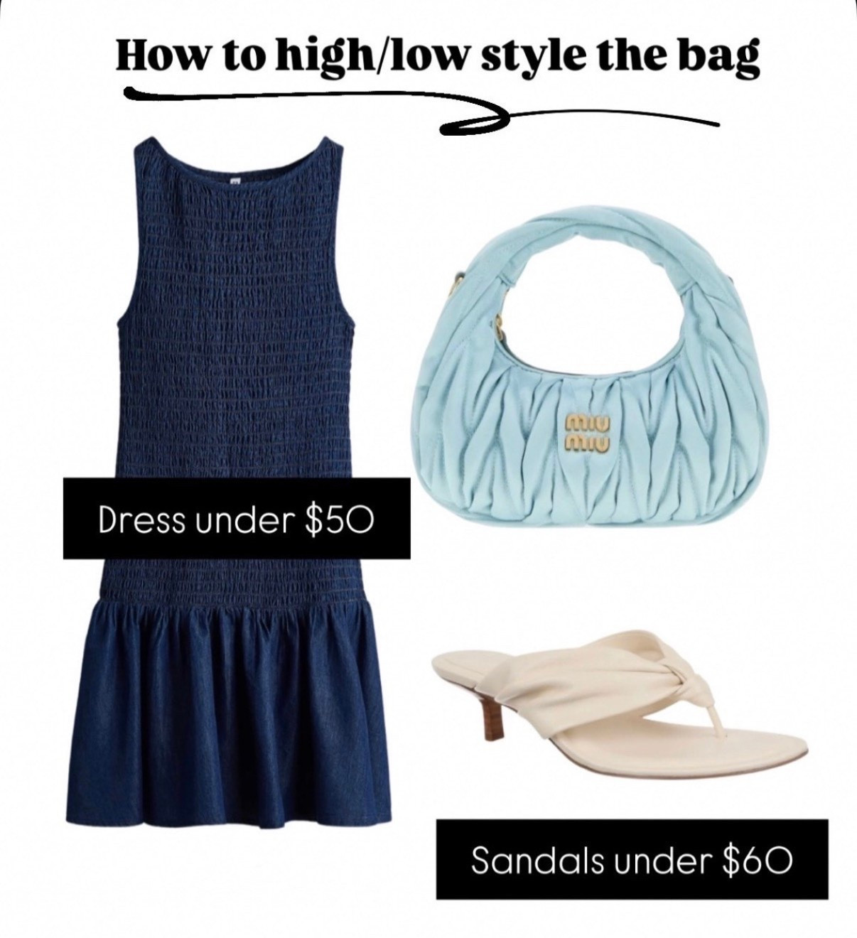 This dress has the best reviews!
Miu Miu mini bag $600 off