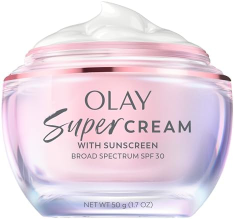 Olay Super Cream with Sunscreen SPF 30, Lightweight Face Moisturizer with Sun Protection, 5-in-1 ... | Amazon (US)