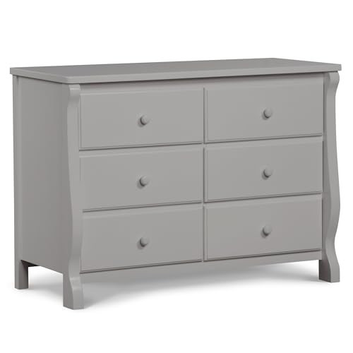 Delta Children Universal 6 Drawer Dresser with Interlocking Drawers - Greenguard Gold Certified, Grey | Amazon (US)