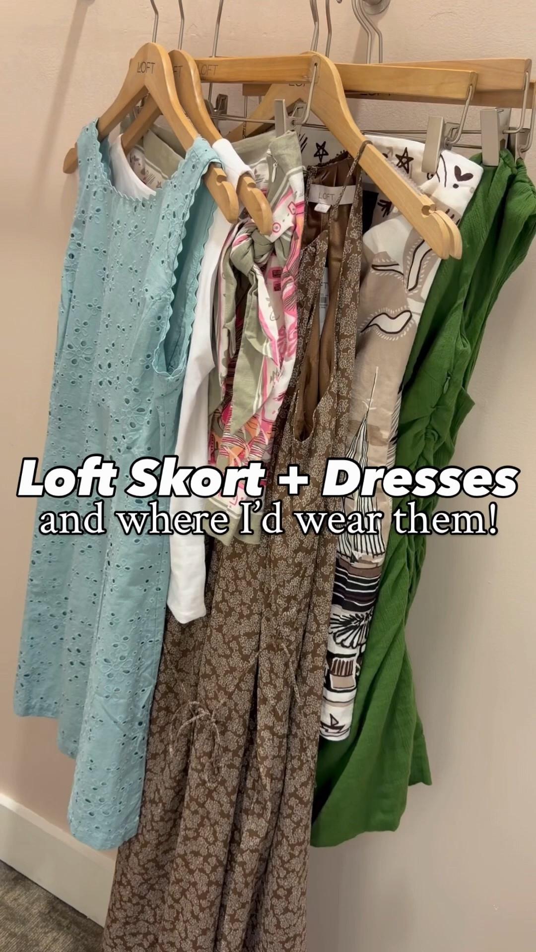 Loft dresses and a skort, great pieces for spring and summer events like graduation, vacation, happy hour, family reunion, and more!￼

I’m in my normal size S and 4/27 in each style!

#LTKOver40 #LTKSaleAlert #LTKSeasonal