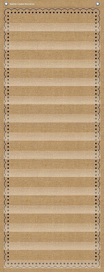 Burlap 14 Pocket Chart (13" x 34") | Amazon (US)