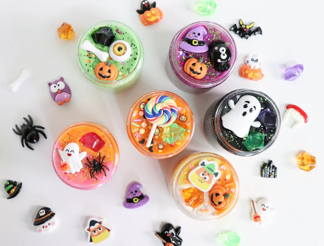 Halloween Playdough Kit, Playdough to Go Sensory Jars, Halloween Party Favors, Halloween Sensory ... | Etsy (US)