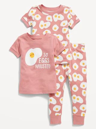 Unisex Snug-Fit 3-Piece Pajama Set for Toddler &#x26; Baby | Old Navy (US)