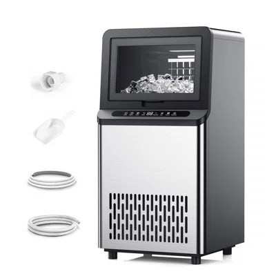 Euhomy Commercial Ice Maker Machine, 100lbs/24h Stainless Steel Under Counter Ice Machine | Wayfair North America
