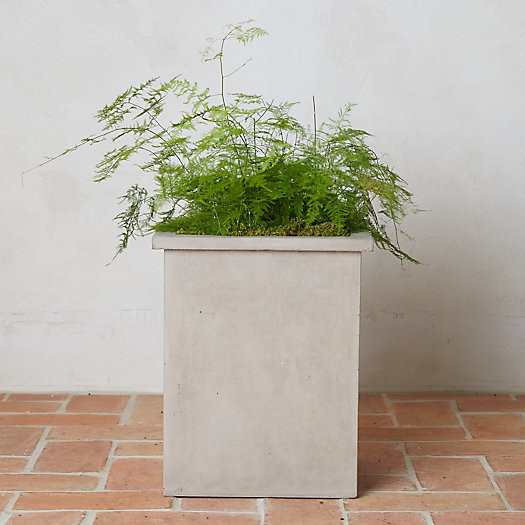 Square Edge Fiber Cement Planter | Terrain