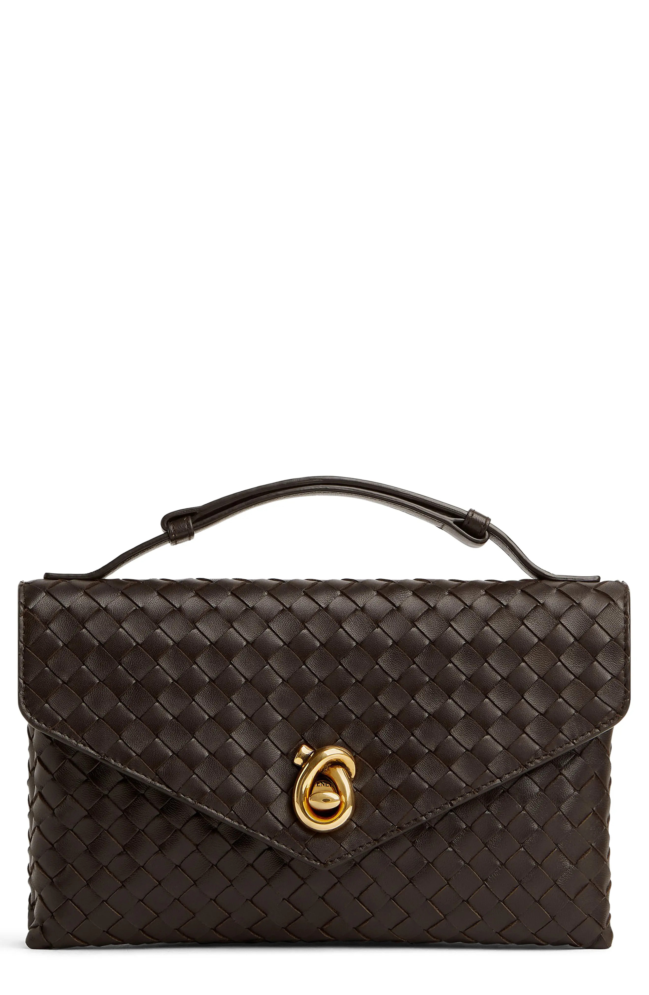Knot Lock Intrecciato Leather Shoulder Bag (Women) | Nordstrom | Nordstrom
