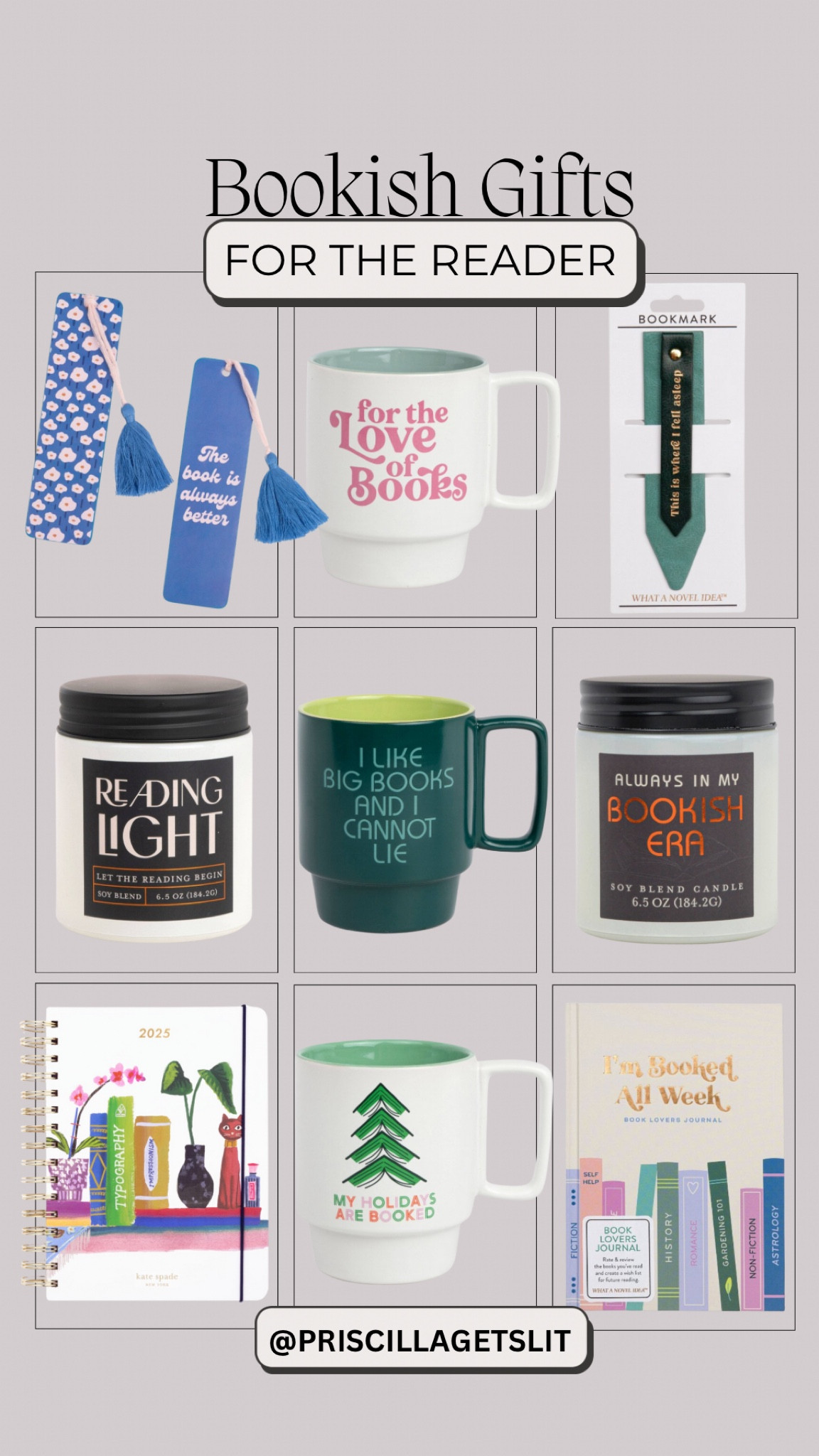 Gifts for the reading enthusiast 🤓 

Books. Candles. Bookstagram. Planner. Mug. Christmas Gifts. Wish List. 

#LTKHoliday #LTKHome #LTKGiftGuide