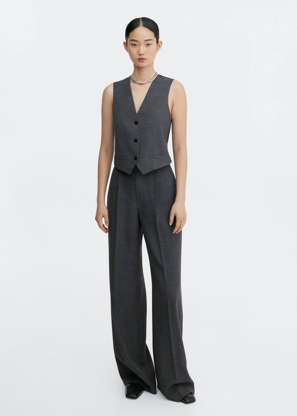 Structured suit waistcoat | MANGO (UK)