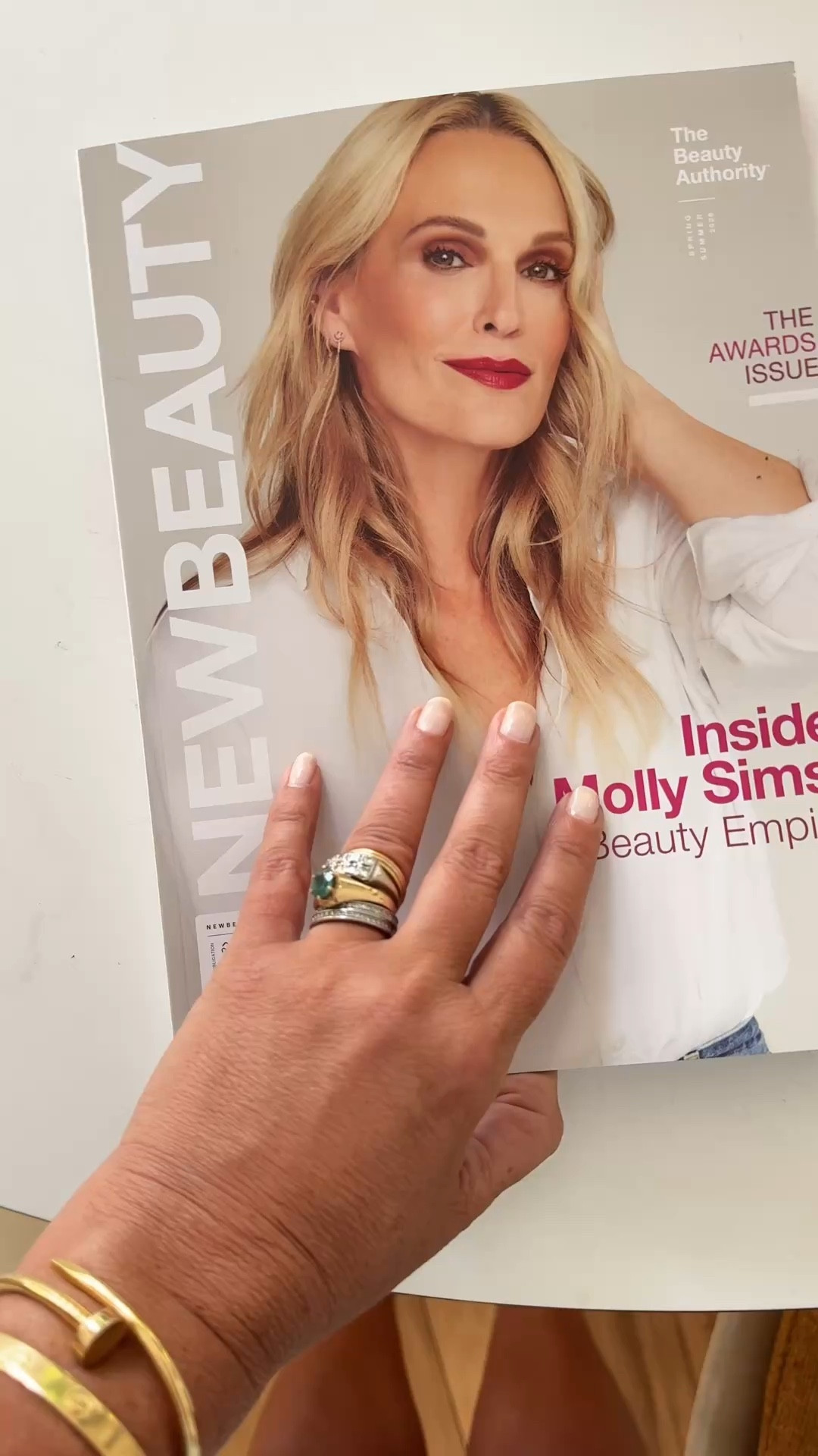 Love seeing my @academiehair Sea Glass in print in New Beauty Magazine! 🐚💎Nails- Active Smooth. 💅🏻 

#LTKMothersDay #LTKdayinmylife #LTKBeauty