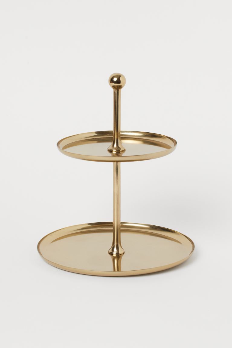 Metal Cake Stand - Gold-colored - Home All | H&M US | H&M (US + CA)