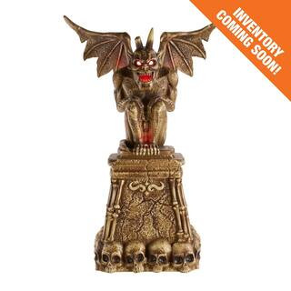 5.5 ft. Grave & Bones LED Gargoyle H13 | The Home Depot