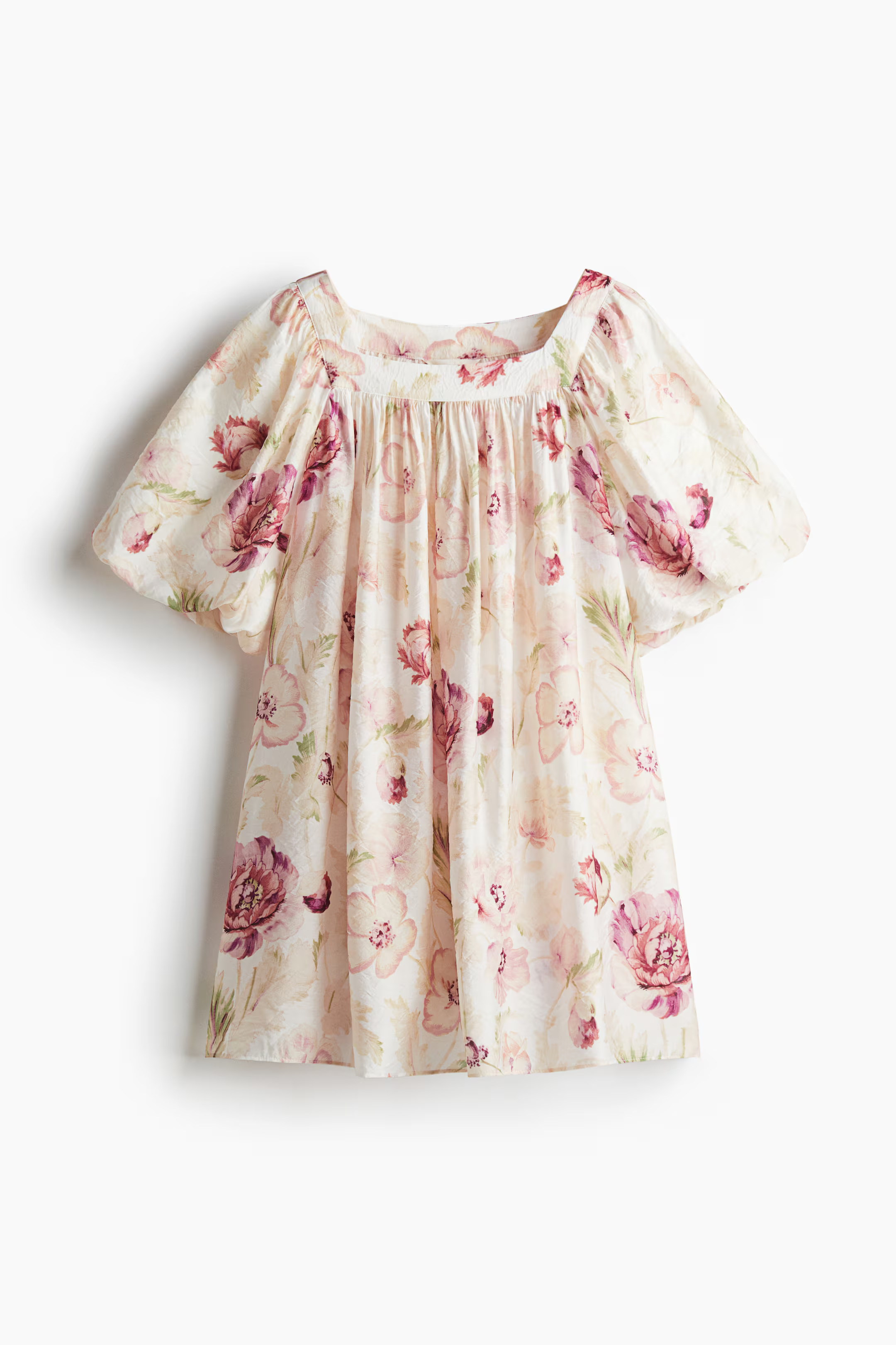 Balloon-sleeved tunic dress | H&M (UK, MY, IN, SG, PH, TW, HK)