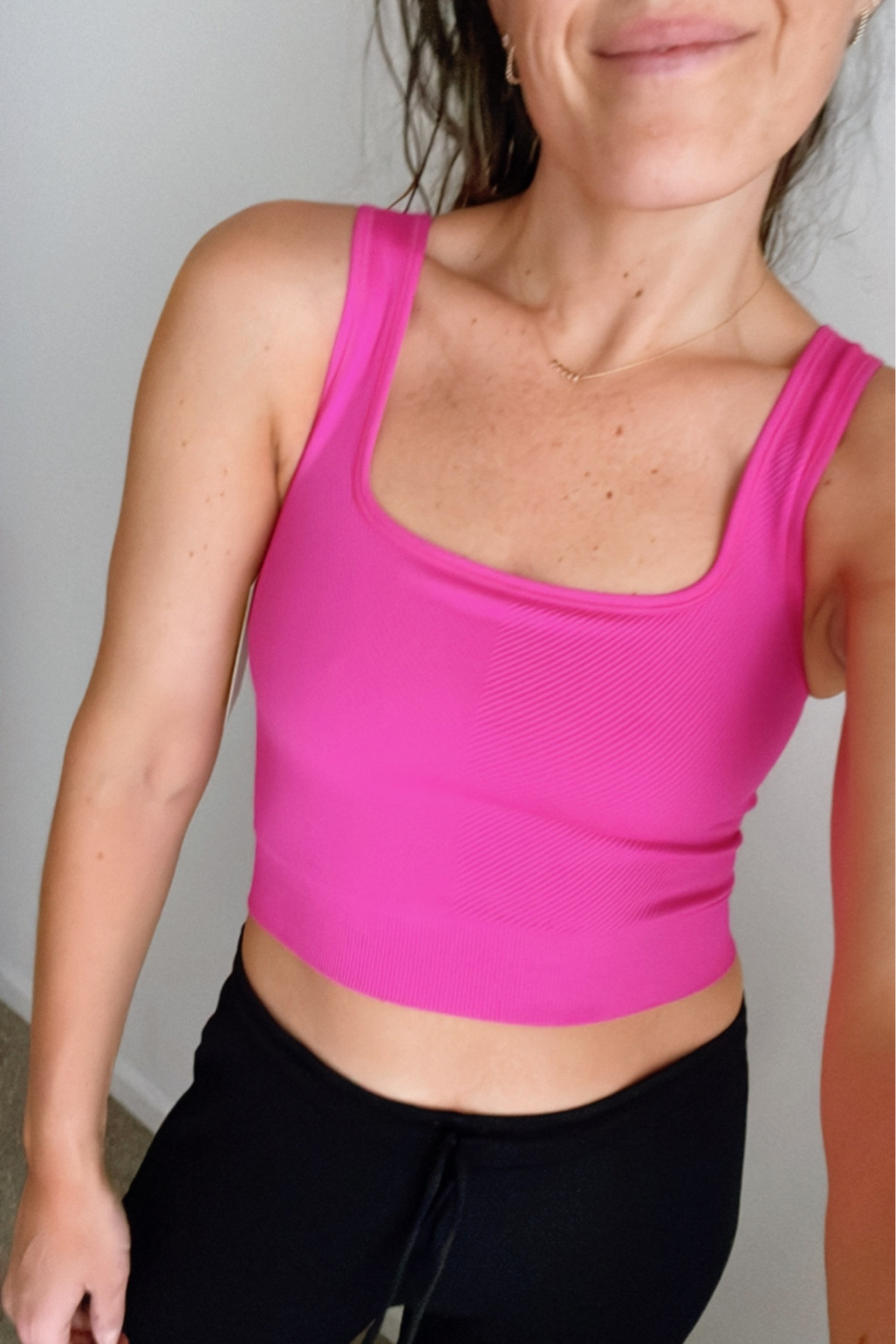 Square neck sports bra from Target! Comes in pretty colors and fits really well! I’m wearing my true size, medium. Workout gear. Fitness gear. Athletic wear. Crop top. 

#athleticwear #fitnessgear #workoutoutfit

#LTKfit #LTKstyletip #LTKunder50