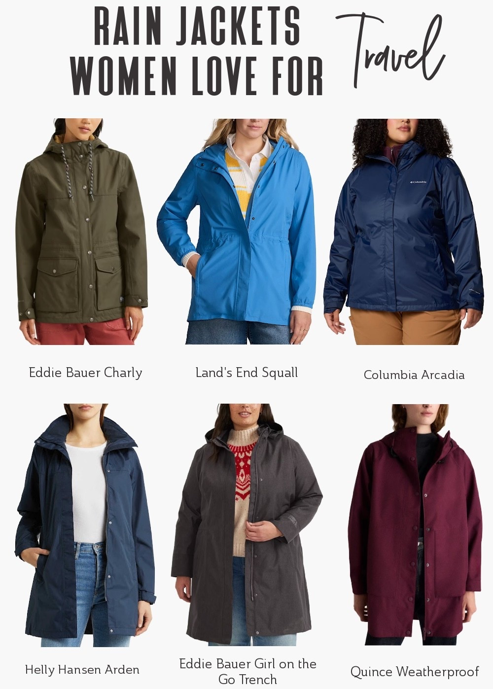 Looking for a stylish travel raincoat? These women’s rain jackets are perfect for rainy European vacations, city trips, and chic travel outfits.

Travel Outfit | Spring Outfit | Travel Rain Jacket | Travel Fashion | Rainy Day Outfits | Stylish Outerwear 

#LTKTravel
