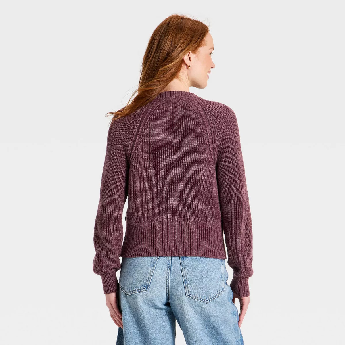 Women's Iconic Cotton Cardigan - Universal Thread\u2122 Purple S | Target